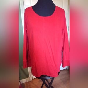 Women's red thermal shirt, size 22/24